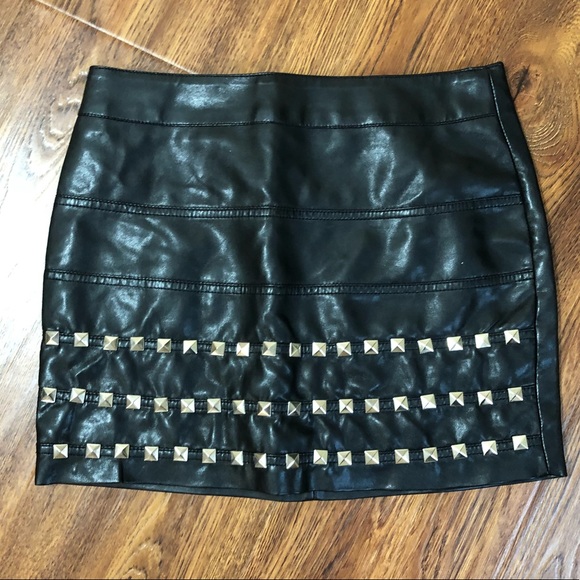 silence + noise Dresses & Skirts - Silence + Noise Faux Leather Mini Skirt